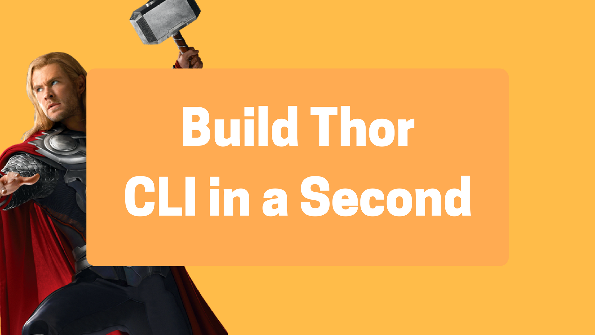 Build Thor CLI Project in Under a Second header image